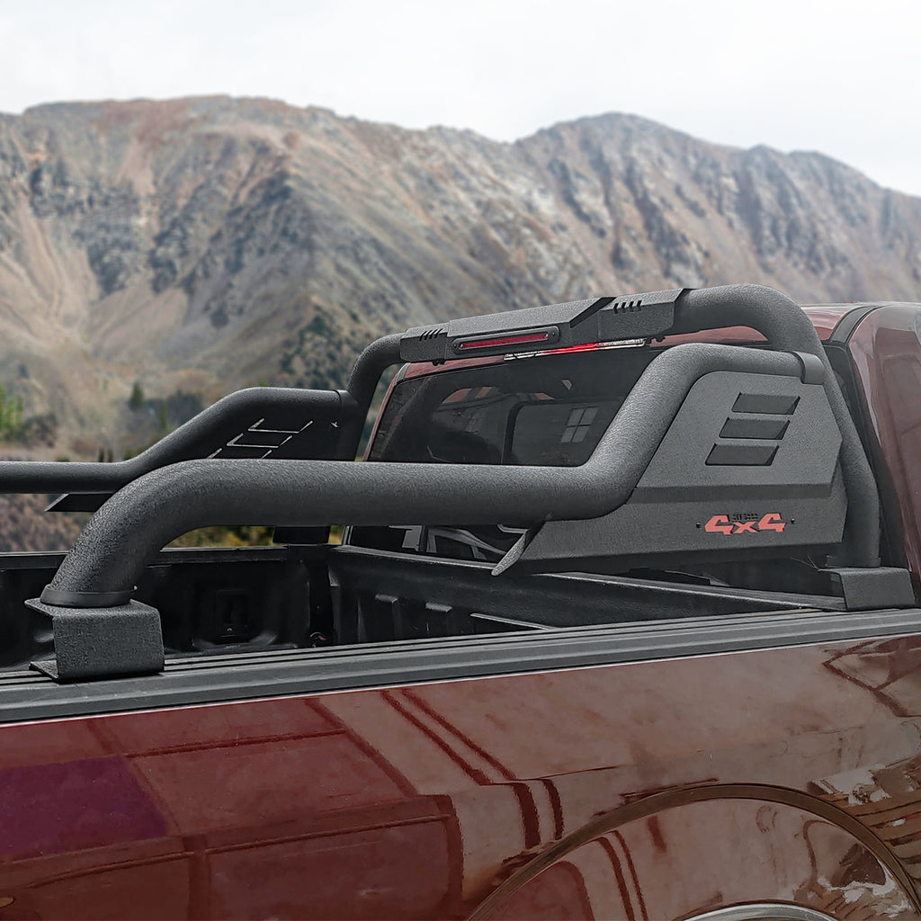 truck roll bar，roll bar for truck，universal roll bar，sport bar，chase rack，off-road roll bar，roll bar with lights，F-150 roll bar，Silverado roll bar，Tacoma roll bar，Tundra sport bar，Gladiator chase rack，roll bar for Chevy，roll bar for GMC，
