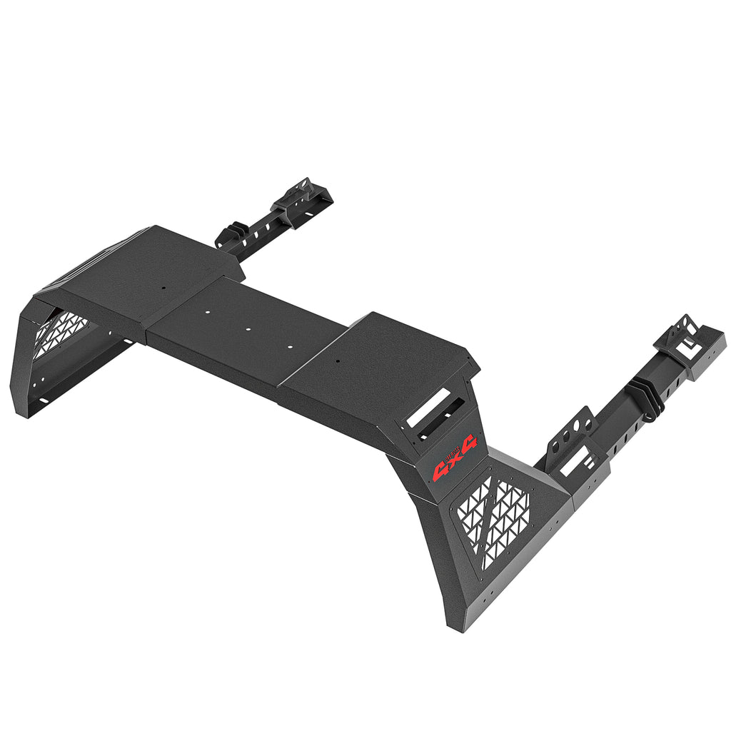 Heavy-Duty Steel Adjustable Sport Roll Bar for Full-Size & Mid-Size Pickup Trucks - Compatible with Toyota Tacoma, Tundra, Sequoia, Ram 1500/2500/3500, Ford F-150/F-250/F-350, Chevy Silverado, GMC Sierra - with LED Lights, Universal Automotive Accessories